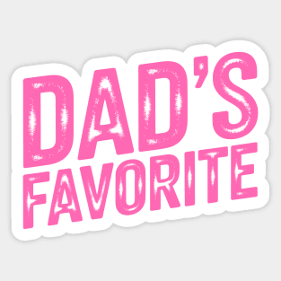 Dad's Favourite Sticker